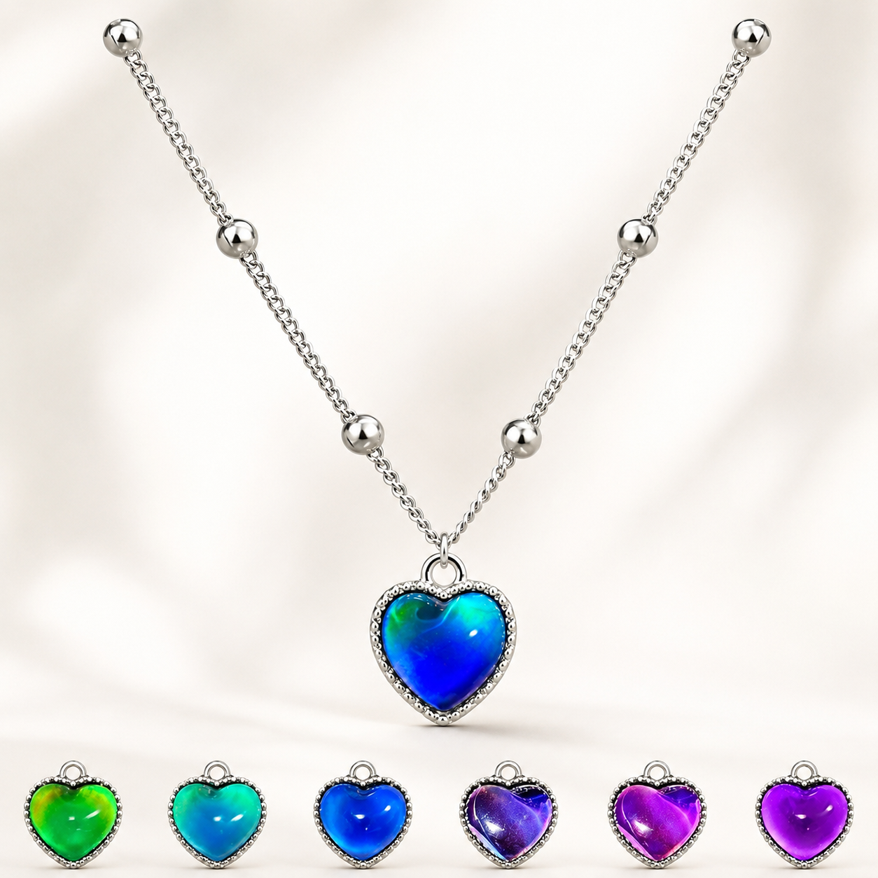 Corazón que cambia de color